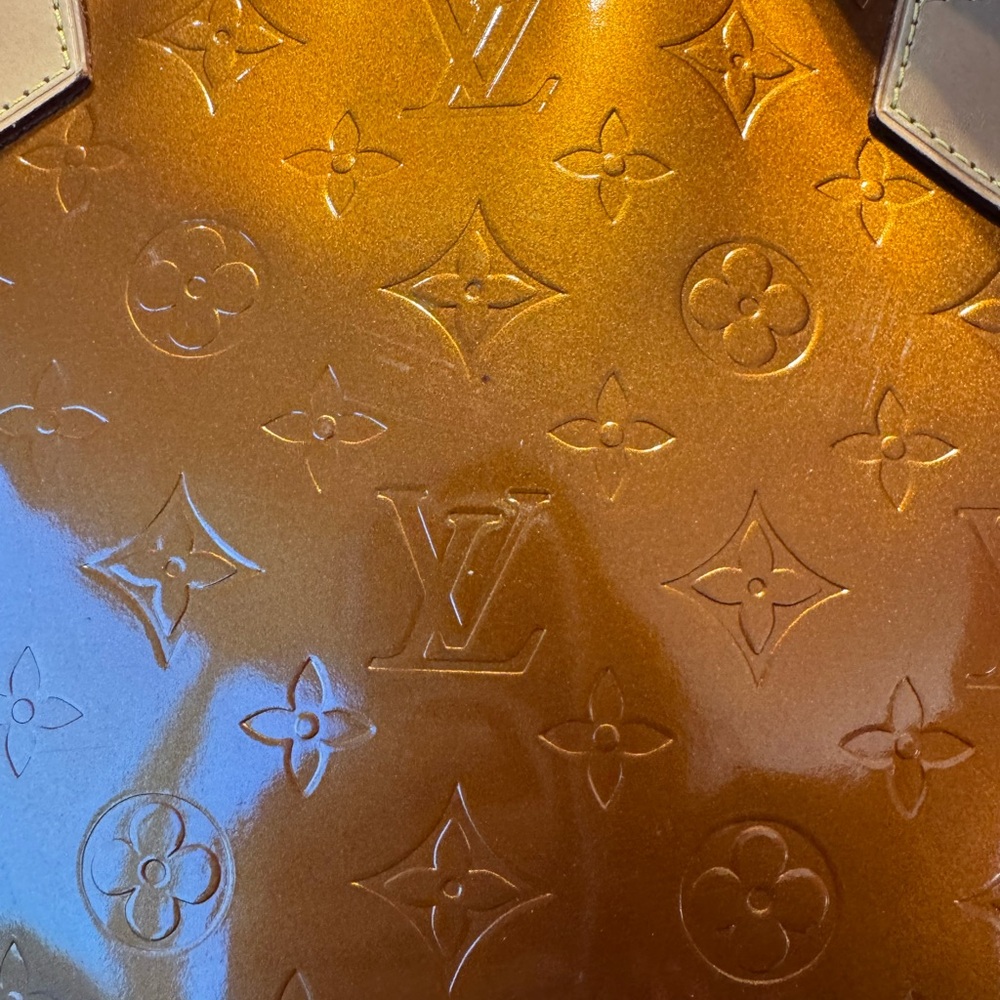 Louis Vuitton Vernis Caramel Brown Monogram Tote - Picture 9 of 12